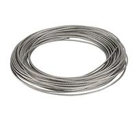 Cavo acciaio inossidabile 304, resistente e durevole, cavo pesca robusto da 20m 2mm for sollevamento costruzione campeggio giardinaggio