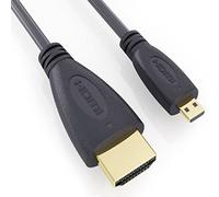 Cavo ad alta velocità da micro HDMI (tipo D) a HDMI (tipo A) per collegare la fotocamera ASUS EEE PAD MEMO a TV, HDTV, LCD, Plasma, monitor con porta HDMI, cavo di qualità premium oro, audio e video,