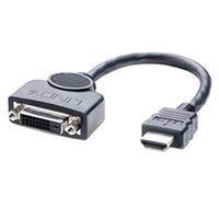 Lindy 41227 cavo e adattatore video 0,2 m DVI-D HDMI Nero