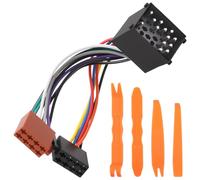 Cavo Adattatore 17 Pin ISO Autoradio Compatibile per BMW E36 E46 E92 Coupé E34 E39 Mini Z3 Land Rover Defender Discovery Freelander Connettore ISO Autoradio Cavo Audio per Collegamento Rapido