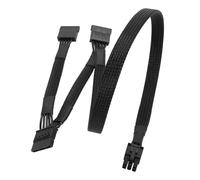 Cavo adattatore alimentazione Premium da 6 pin a triplo lunghezza 80 cm per alimentatori modulari Cavo modulare