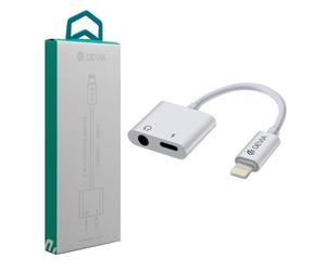 CAVO ADATTATORE AUDIO DA LIGHTNING A JACK 3.5MM E RICARICA DEVIA