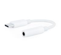 Cavo adattatore audio nanocable USB-C maschio a jack femmina da 3,5 mm 11 cm bianco