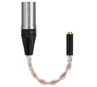 Cavo adattatore audio per cuffie Geekria da4pin XLR bilanciato maschio a4,4 mm bilanciato femmina, cavo di conversione audio placcato in argento OCC,compatibile con amplificatori e microfoni(20cm/8'')