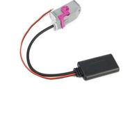 Cavo adattatore AUX Bluetooth a 32 pin con alimentazione da 12 V, compatibile con Audi A3 A4 A6 A8 TT R8 RNS-E stereo per streaming musicale wireless