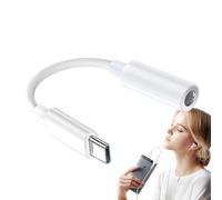Cavo adattatore Aux, cavo da tipo C a Aux, connettore auricolare da 3,5 mm, registrazione in studio per smartphone, cuffie, apparecchiature DJ, tablet, riproduzione musica, ingresso stereo auto