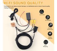 Cavo Adattatore Bluetooth AUX 12V MMI 2G Per Auto Musica Audio Mic Per A6 A8