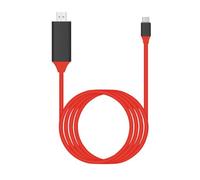 Cavo adattatore compatibile con tipo C a HDMI Cavo USB C 4k da 2 m Cavo estensibile for schermo Proiettore for laptop Cavo convertitore video ad alta definizione(50R)