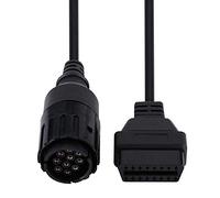 Cavo adattatore, connettore OBD2 da 10 pin a 16 pin Cavo prolunga diagnostico adattatore per motocicletta ICOM-D