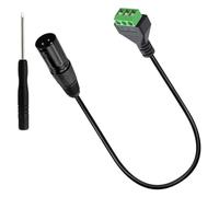 Cavo adattatore convertitore a vite senza saldatura terminale XLR a 3 pin con cacciavite Cavo adattatore XLR a 3 core Cavo connettore XLR a terminale a vite
