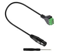 Cavo adattatore convertitore a vite senza saldatura terminale XLR a 3 pin con cacciavite Cavo adattatore XLR a 3 core Cavo connettore XLR a terminale a vite