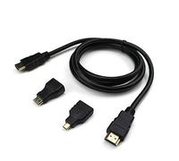 Cavo adattatore convertitore da HDMI a Mini e Micro HDMI V1.4-3 in 1, cavo adattatore convertitore da HDMI a Mini e Micro HDMI V1.4, 5 m, robusto ed economico, trattamento pratico