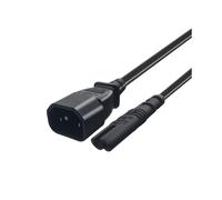 Cavo adattatore convertitore IEC da 3 pin C14 maschio a C7 per UPS PDU (2,0 m)