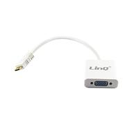 CAVO ADATTATORE CONVERTITORE MINI HDMI A VGA PER PC NOTEBOOK LINQ MINIHDMI-VGA25