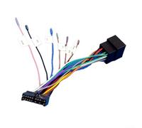 Cavo adattatore da 20 pin a adattatore ISO per cablaggio, 1 confezione da 20 pin femmina per autoradio per montaggio diretto, in ABS nero