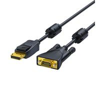 Cavo adattatore da DisplayPort a VGA, doppio anello, design anti interferenze, assicura una connessione a lunga distanza Home Theater Video linea di trasmissione