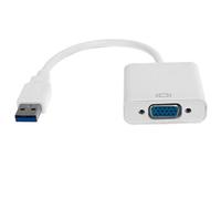 Cavo Adattatore da USB 3.0 a VGA Scheda Video Esterna HD da 5 Gbps per/RPi, Soluzioni Multi-display, Alimentazione Tramite Interfaccia USB, Risoluzione (WHITE)