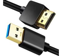 Cavo adattatore da USB a HDMI per Mac iOS Windows 10/8/7/Vista/XP, USB 3.0 a HDMI maschio HD 1080P monitor display audio video cavo convertitore - 2 m