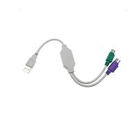 Cavo adattatore da USB a PS/2 femmina a mouse + tastiera convertitore da USB a 2 6 pin femmina