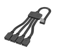 Cavo adattatore da USB a USB 2.0, splitter a 4 porte per telefono