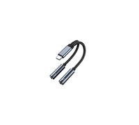 Cavo adattatore da USB-C a doppio jack audio da 3,5 mm Black