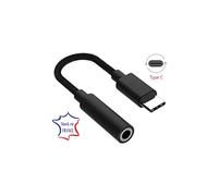 Cavo adattatore da USB Type-C a jack femmina da 3,5 mm compatibile con Samsung Galaxy A54 5G. Plug and Play per cuffie, auricolari... Nero
