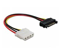 Cavo Adattatore DeLOCK Power SATA/Molex 0,12 m Nero/Rosso