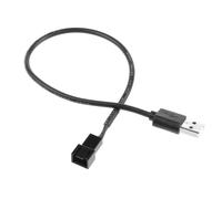 Cavo adattatore di alimentazione per ventola di raffreddamento del computer, da USB a 3 pin 5V, alimentatore per ventola del case con controllo PWM,
