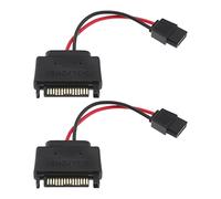 Cavo adattatore di alimentazione sottile da SATA a 15 pin maschio a SATA 6 pin femmina, per dischi CD, DVD, hard disk SATA Slimline, 98 mm, 2 pezzi