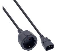 Cavo adattatore di rete - apparecchio freddo C14 alla presa con contatto di terra - 2 m NEW