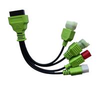 Cavo Adattatore Diagnostico OBD per Moto, 4 pin+6 pin Maschio a OBD2 16 pin Femmina 4 in 1 Connettore OBDII per Moto