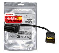 Cavo adattatore diagnostico OBD2 adatto per Ducati, moto da 16 pin a 4 pin, compatibile con CAN-Bus italiano V-Twin Superbike 2010-2020