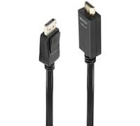 Lindy - Cavo DisplayPort HDMI 1.4, 1 Metro, Cavetto Display Port 1.2 4K 4096x2160@30Hz 10.2G | Compatibile con TV, OLED, Monitor, Xbox, Gaming, PC, PS4, PS5, Blu-ray, Soundbar - Garanzia 2 Anni