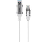 Cavo adattatore Ethernet Goobay USB 3.0 a RJ45 3 m Bianco