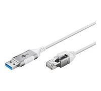 Cavo adattatore Ethernet USB 3.0 a RJ45 Goobay 74383 10 m Bianco