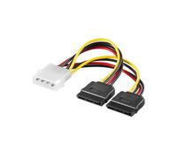 Cavo Adattatore Ewent EC1500 Molex 4 Pin a 2 x SATA Alimentazione 0,13 mCavo Adattatore Ewent EC1500 Molex 4 Pin a 2 x SATA Alimentazione 0,13 m