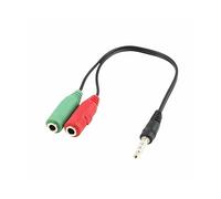 Ewent EC1640 cavo audio 0,15 m 3.5mm 2 x 3.5mm Nero, Verde, Rosso