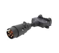 Cavo adattatore for rimorchio da 7 pin tondo a 7 pin piatto, connettore di traino for roulotte, barche e camper, 18 cm