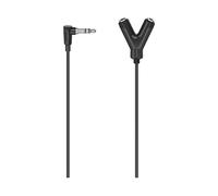 Hama 3.5 Mm M 90 To 2xjack 3.5 Mm H 20 Cm Cable Argento