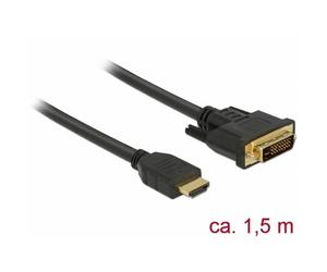 Cavo adattatore HDMI a DVI DeLOCK 85653 1,5 m bidirezionale