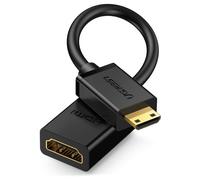 UGREEN Mini HDMI Cavo 4K 3D Adattatore Convertitore Audio Compatibile con EOS 2000D EOS 4000D D3500 Panasonic Fotocamera Videocamera, 22CM
