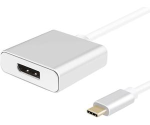 Cavo adattatore Helos, USB 3.1 Type-C maschio/DisplayPort 1.2 femmina, PREMIUM, argento NEW