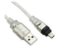 Cavo adattatore iLink da USB maschio a Firewire IEEE 1394 a 4 pin maschio compatibile con SONY DCR-TRV75E DV (FW-037)