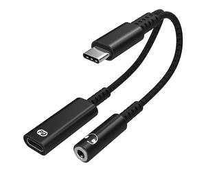 CAVO ADATTATORE INF USB-C per cuffie da 3,5 mm e caricabatterie USB-C