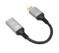 Cavo Adattatore Interfaccia Multimediale DisplayPort a HD - Supporto 8K 48 Gbps Cavo AV HDR 3D per Laptop PC TV Proiettore - Custodia in Alluminio Placcato Oro con Tripla Schermatura per