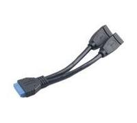 Cavo adattatore interno USB 3.0 Akasa - Adattatore USB interno ed esterno - Header USB 3.0 a 19 pin (W) - USB tipo A a 9 pin (W NEW