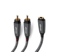 HIMAGE HIAJACK32X15MFG cavo audio 1,5 m 3.5mm 2 x RCA Nero, Grigio