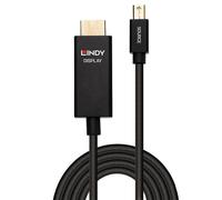 LINDY 40923 - Mini DP 1.2 su connettore HDMI A, 3,0 m, attivo, HDR, 4K/60 Hz,
