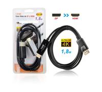 Cavo adattatore Linq Displayport a HDMI 4K, (maschino a maschino) per PC riso...