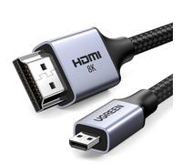 Cavo adattatore Micro HDMI - HDMI 2.1 8K da 2 m, grigio